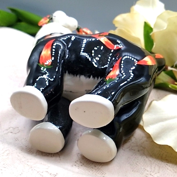 Amy Lacombe 2002 Whimsical Ceramic Cat Hot Chili Peppers - Picture 6 of 10